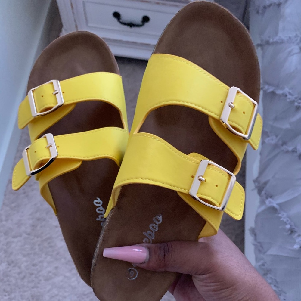 Yellow Strap slides